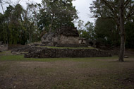 Grand Plaza Ballcourt at Yaxchilan Ruins - yaxchilan mayan ruins,yaxchilan mayan temple,mayan temple pictures,mayan ruins photos